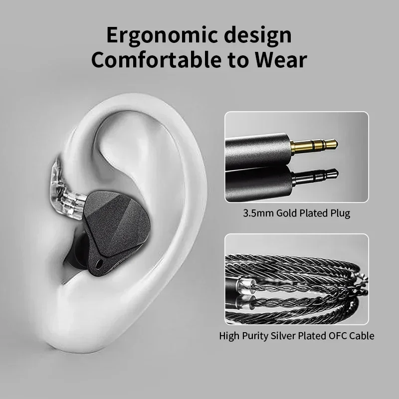 Agasound AGA ONE Balanced DCD Магнитные DD HIFI Наушники-вкладыши Монитор Проводные наушники