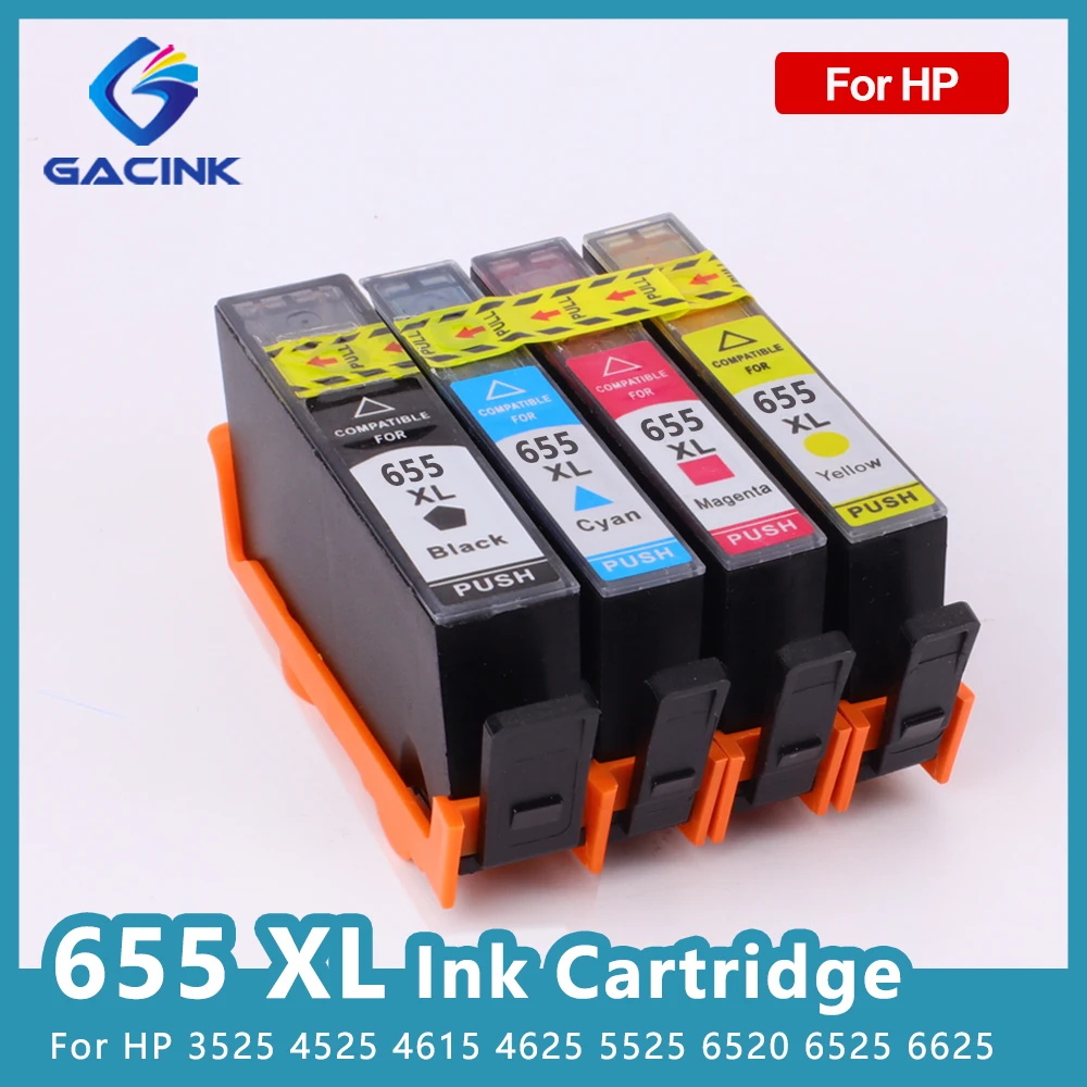 

655XL Ink Cartridge For HP Deskjet Ink Advantage 3525 4615 4625 5525 6525 Inkjet Printer Compatible For HP 655xl 655