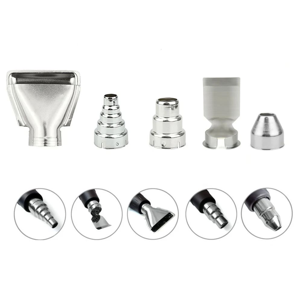 

5pcs Nozzles Electric Kit Heat Air Guns Nozzles Heat Gun Nozzles Hot Air Gun Accessories Hot Air Nozzle Combination Shovel