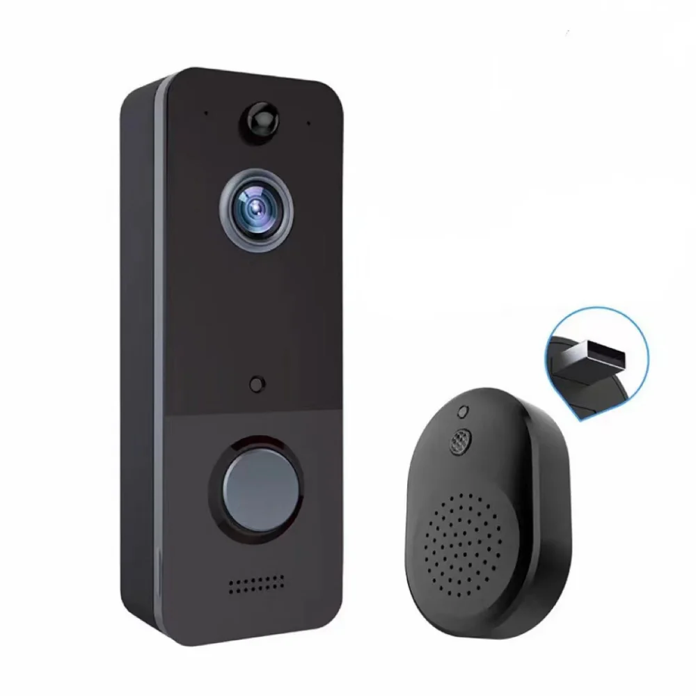 U8 Wireless Visual Doorbell Remote Monitoring Intelligent Intercom Electronic Cat Eye Free Cloud Storage Wide Angle Lens