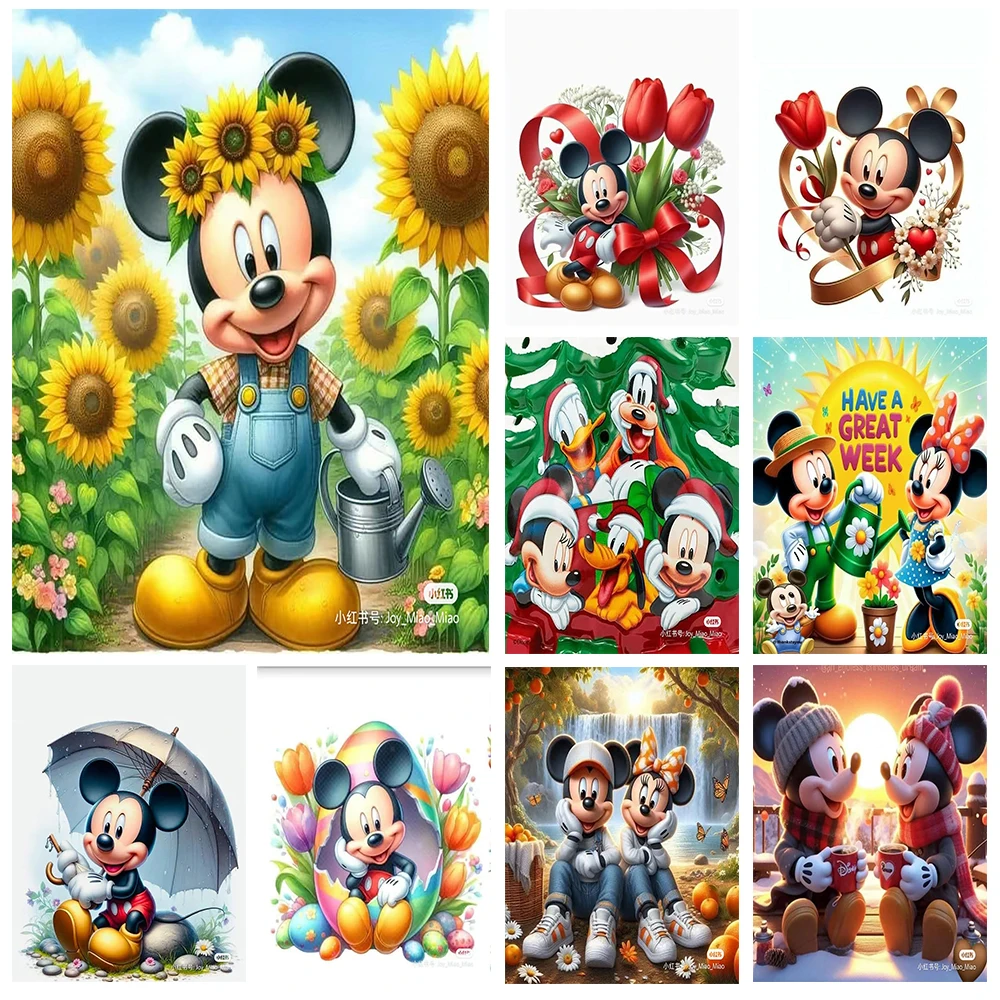 Набор для алмазной живописи Микки и Минни