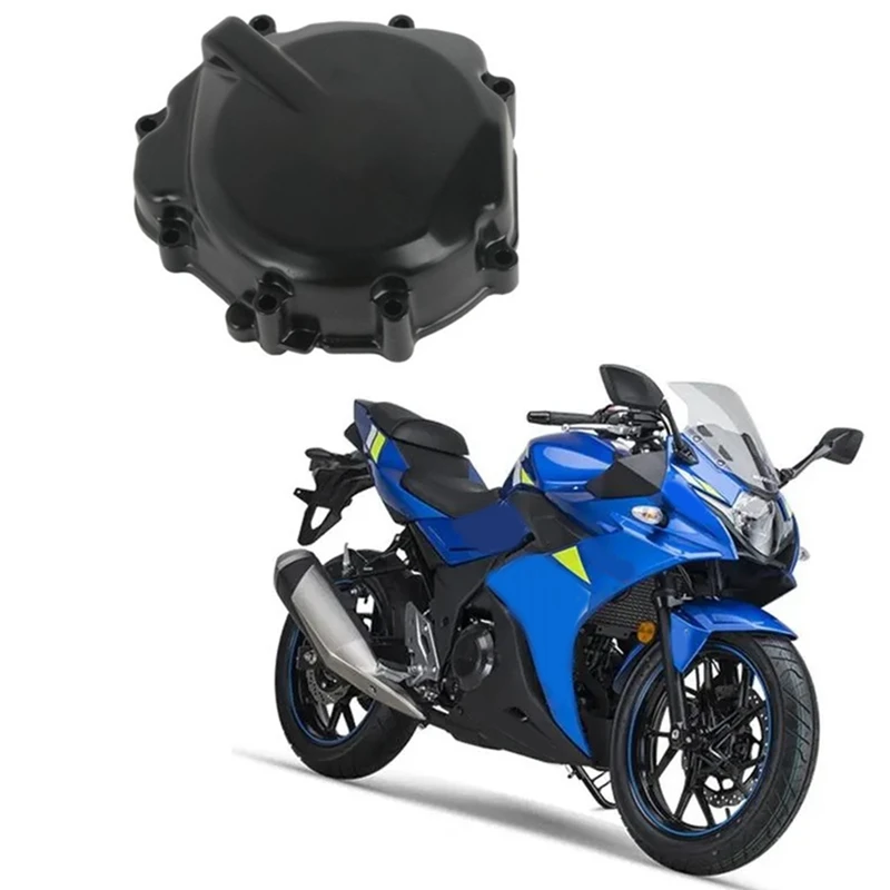 1 шт. Левая крышка статора мотоцикла Черная Металлическая Крышка картера