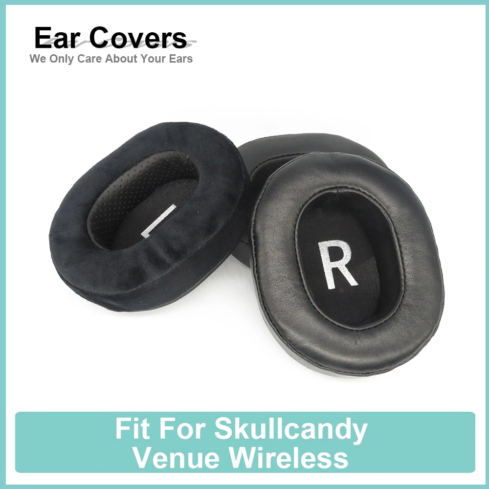 

Earpads For Skullcandy Venue Wireless Headphone Earcushions Protein Velour Sheepskin Pads Foam Ear Pads Black Comfortable
