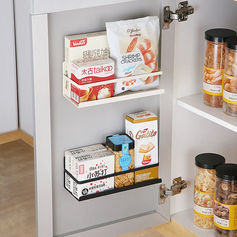 

Punch-Free Organizer Refrigerator Shelf Magnetic Holder Paper Towel Holder Metal Shelf Spice Storage Rack Bathroom Accessories