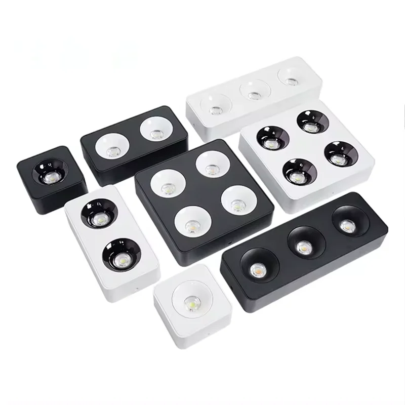 Квадратный Точечный светильник с поверхностным креплением 7 Вт 12 24 36