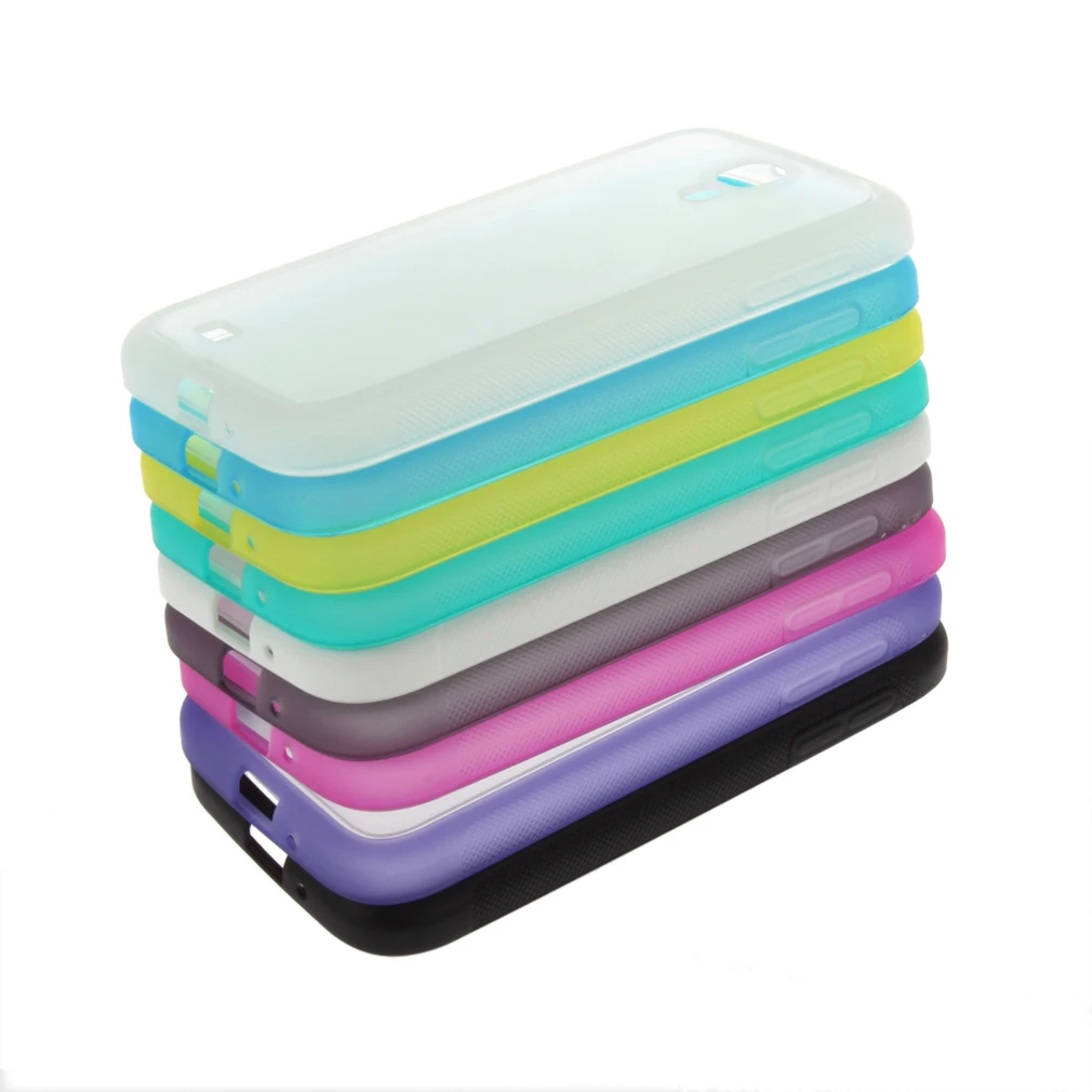 Мягкий матовый полированный чехол-накладка из ТПУ с рамкой для Samsung Galaxy S4 i9500 |