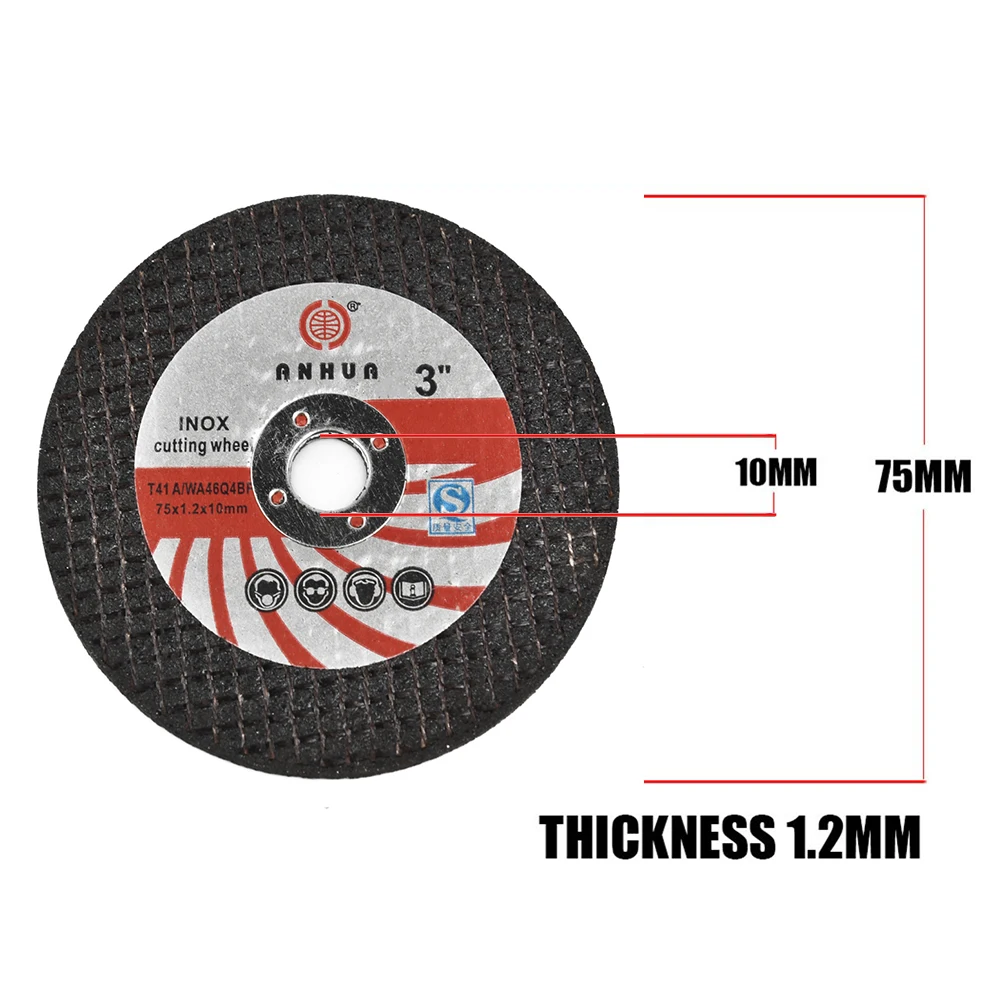 

15 Pcs Double Mesh Resin Cutting Sheet Mini Cutting Disc Circular Resin Grinding Wheel 75mm For Angle Grinder