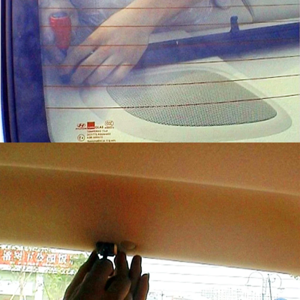 Выдвижная Автомобильная сетка для заднего стекла Солнцезащитная занавеска