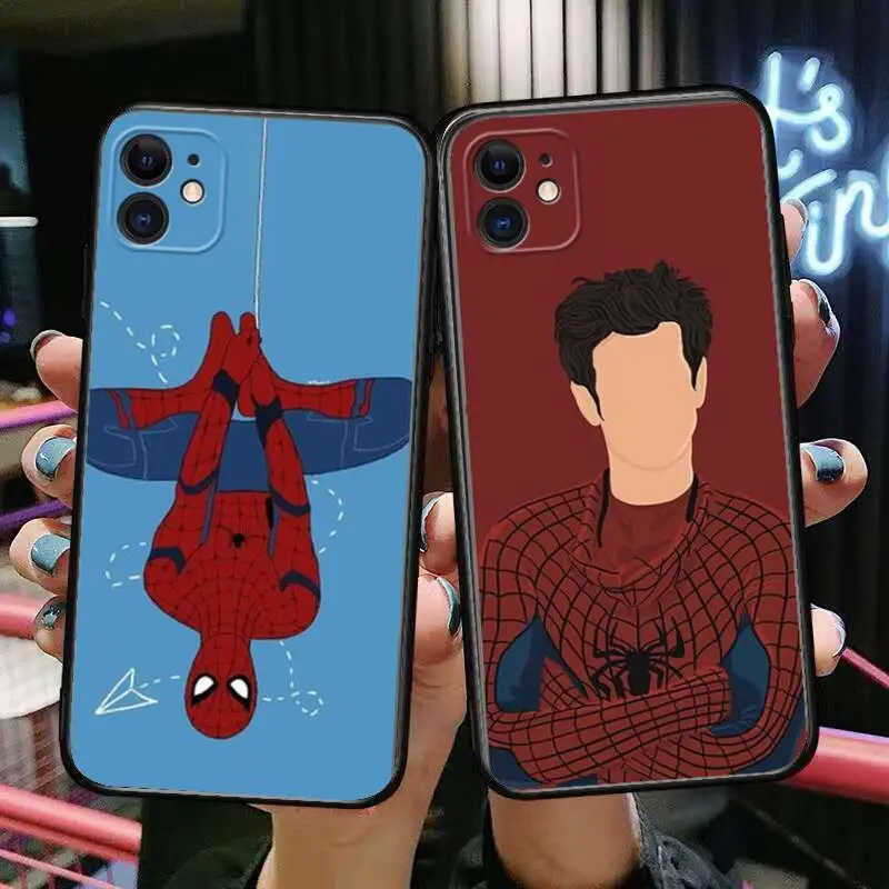 

Marvel Spiderman Phone Cases For iphone 13 Pro Max case 12 11 Pro Max 8 PLUS 7PLUS 6S XR X XS 6 mini se mobile cell