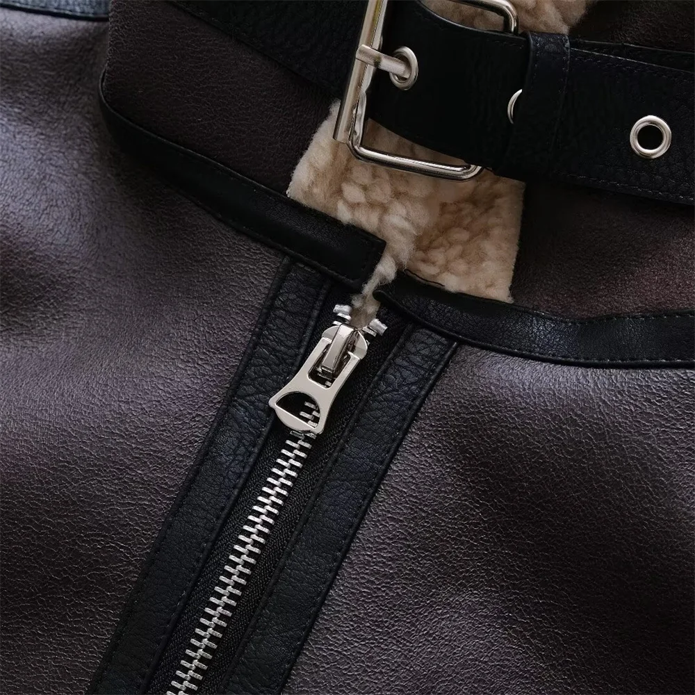 UNIZERA женская модная универсальная Kurta PB ZA из овчины подходит для ранней осени