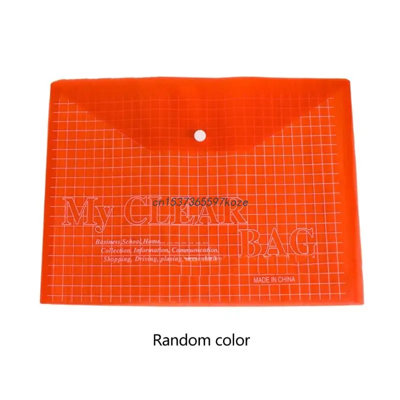 

10x Clear File Folders A4-Size Office File Organizer Transparent Project Folders