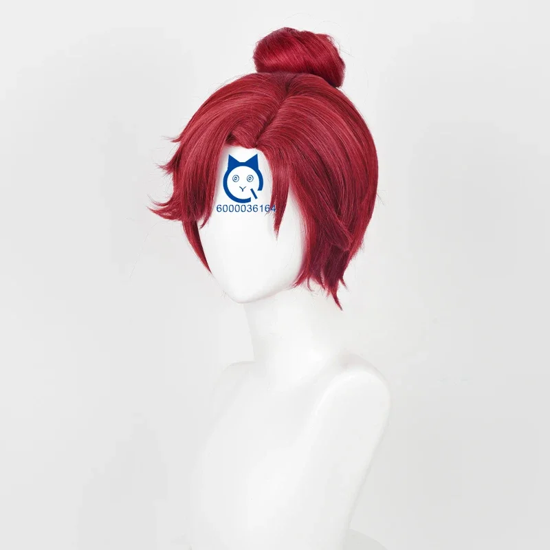 Ashes of The Kingdom Game Sun Quan Новое поступление Косплей 30 см Темно-красный парик Хэллоуин