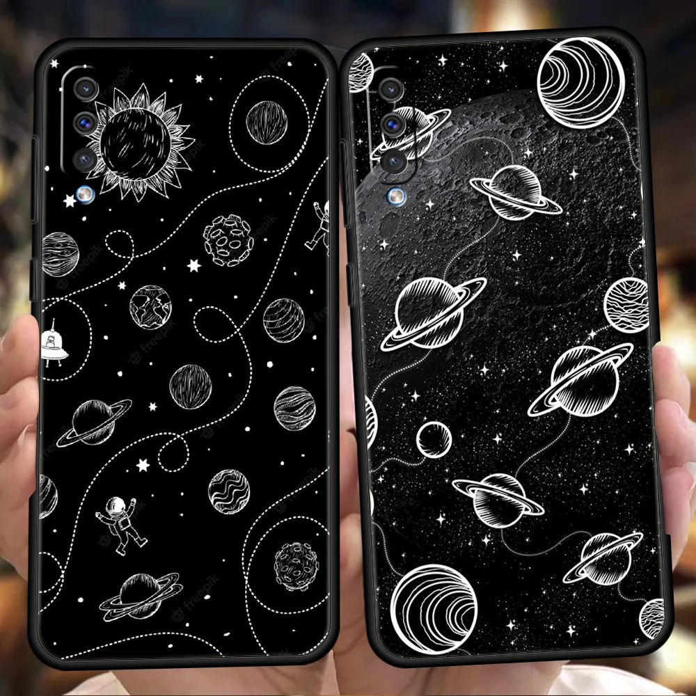 

Starry Sky Phone Case for Samsung Galaxy A42 A22 A12 5G A02 A03 A04 A04S A50 A70 A10 A20 A30 Silicone Cover Shell Coque Capa Bag