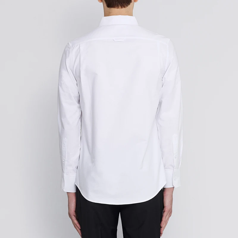 TB THOM Men's Shirt Clothing Fashion Top Brand Fish Tail Designs Slim Fit Casual Oxford Long Sleeves High Quality Women's Shirts