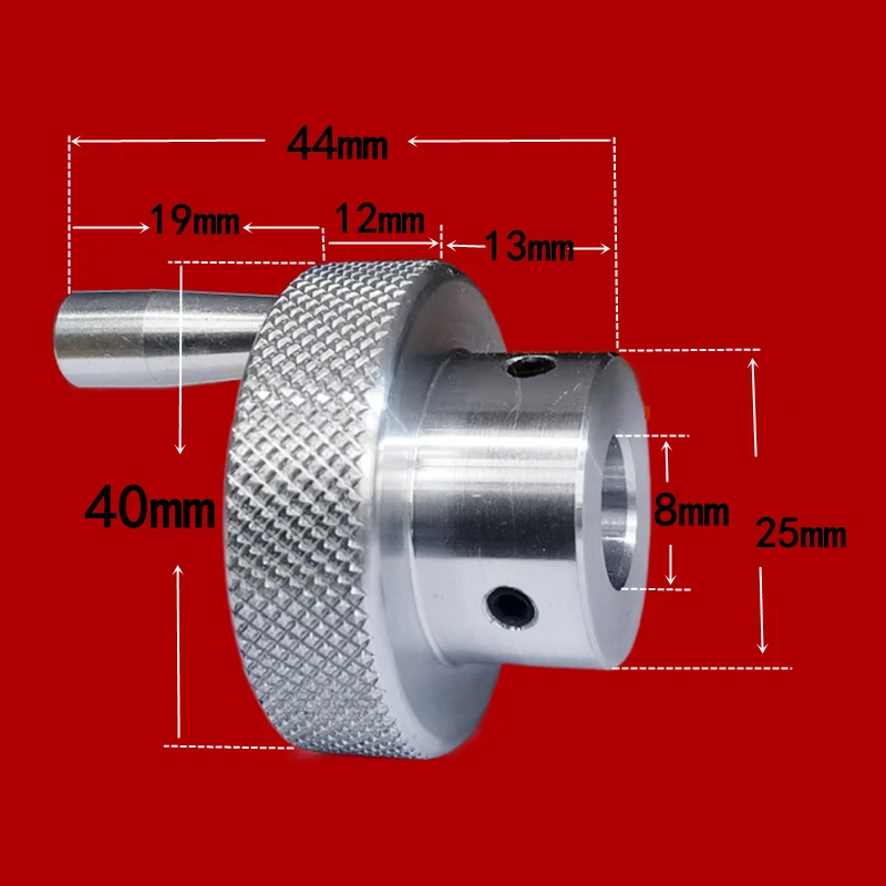 Ручка для накатки скользящего стола с ЧПУ, винтовая ручка, рукоятка, рукоятка, 5/6/7/8/10/12 мм, Вращающаяся ручка, рельефный шаговый двигатель, позиционирование, ручное колесо