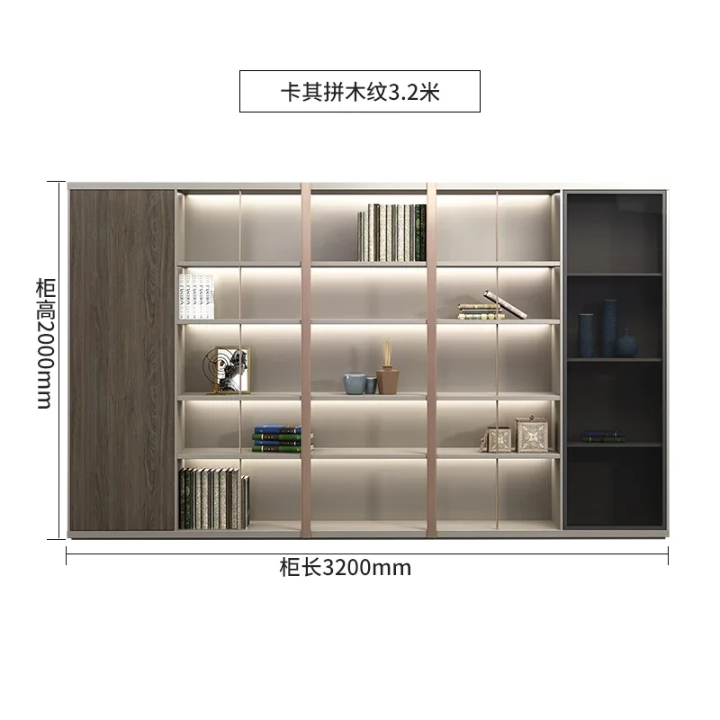 Шкафы для хранения Curio гостиной стеклянный офисный винный кухонный шкаф-витрина