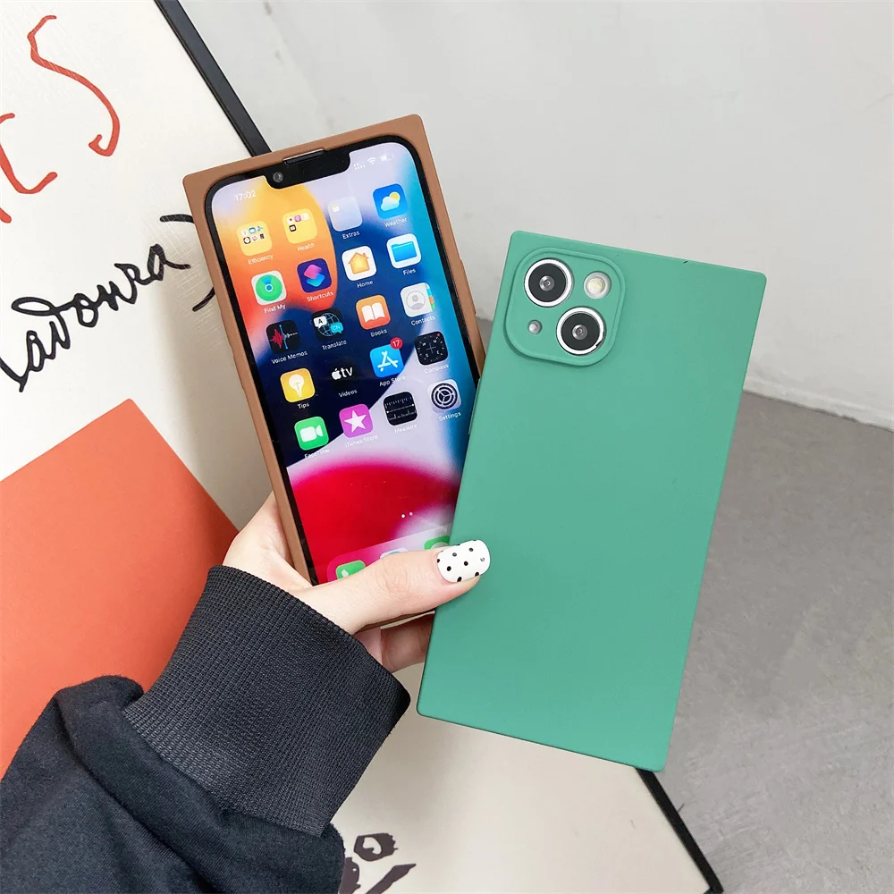 Чехол для телефона Suqare жидкий силиконовый чехол Iphone 13 12 11 Pro Max X Xr мягкая кожа