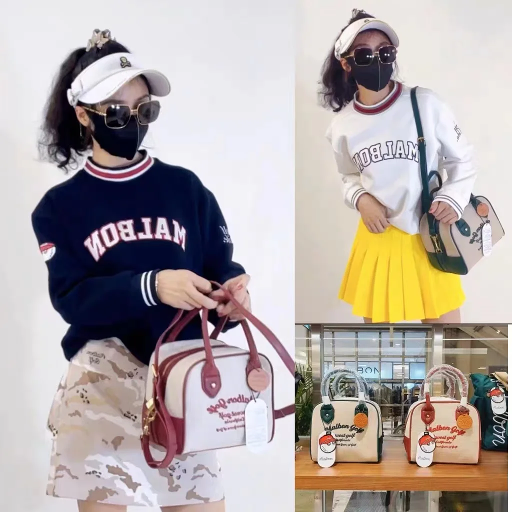 2022 New Retro Women's Portable Shoulder High Quality Canvas Golf Bag  Golf Supplies