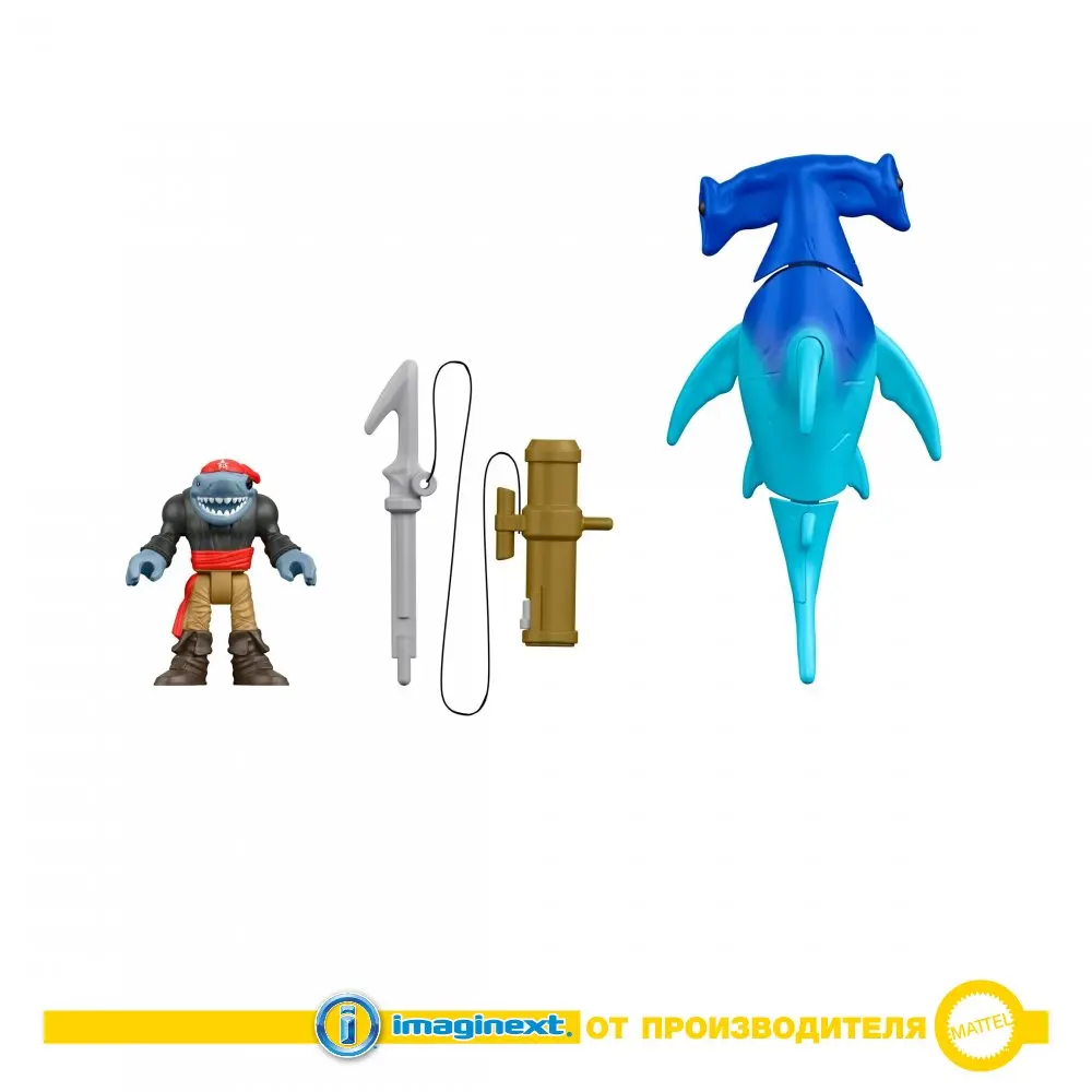 Набор игровой Imaginext фигурка пирата+аксессуары Акула-молот DHH76 |
