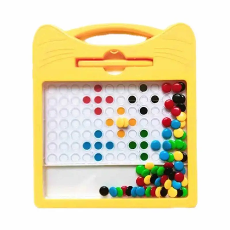 

Магнитная доска для рисования, доска для рисования с красочными бусинами, детская доска для рисования, планшет для рисования, подарок, весел...