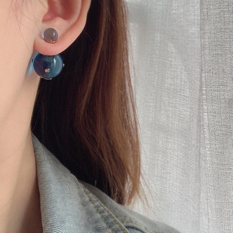 2022 Trend Pearl Stud Earrings For Women Luxury Charms Party Resin Fashion Jewelry For Wemen Holiday Gifts