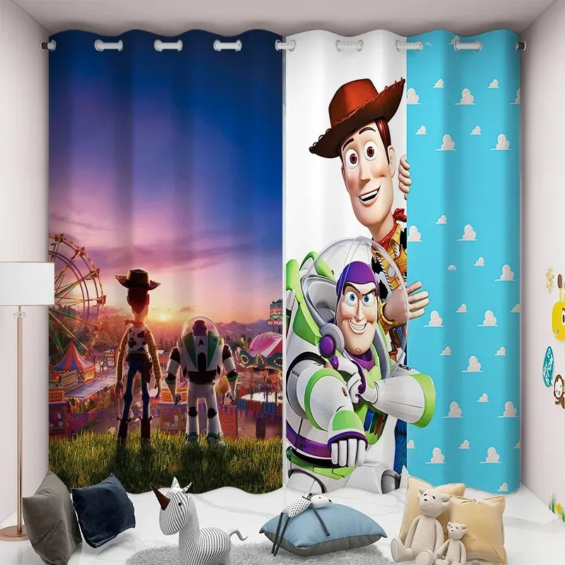 

Disney Cartoon Anime Toy Story Blackout Curtain Children's Room Shading Curtain Bedroom Curtains Living Room Decoration