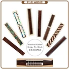 10 шт., струны для классической гитары, деревянный галстук-мост, инкрустация для гитары фламенко, инкрустированная искусственная рамка, оболочка для гитары