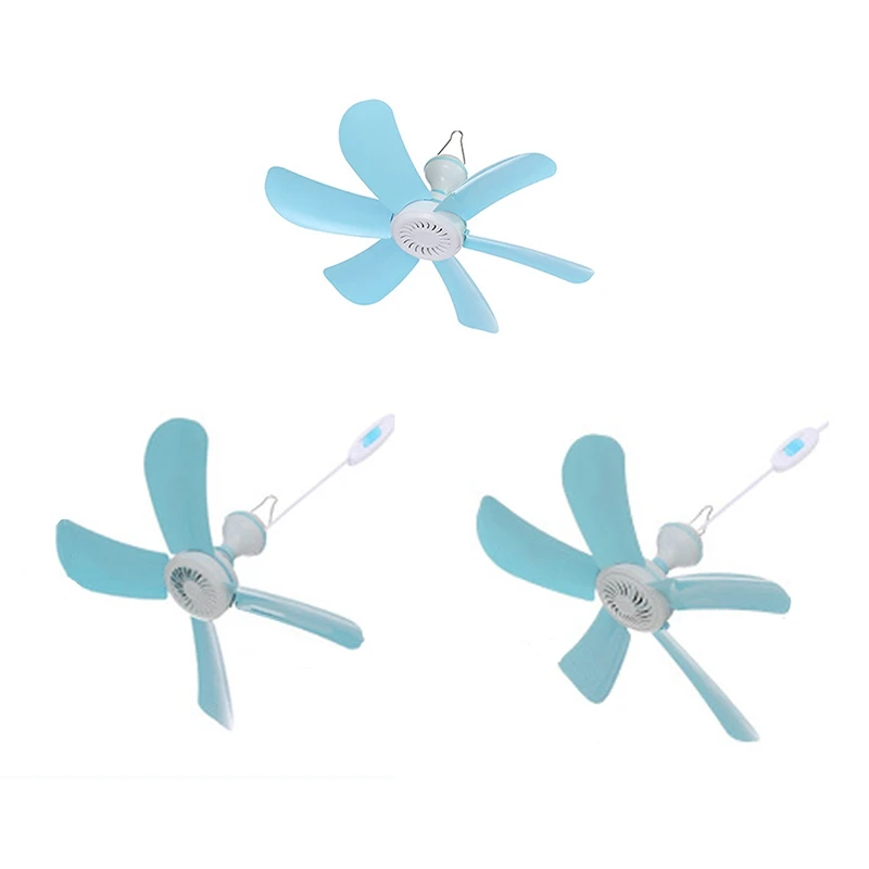 

Powered Ceiling Fan Timinghanging Fan For Camping Bed Dormito US Plug
