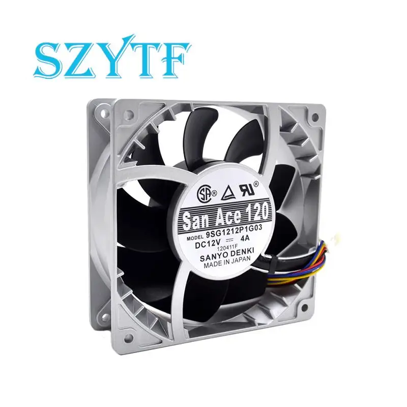 Новый вентилятор 12 см 120 мм, вентилятор теплового охлаждения 12038 12 В 4A 9SG1212P1G03 120*120*38 мм для SANYO