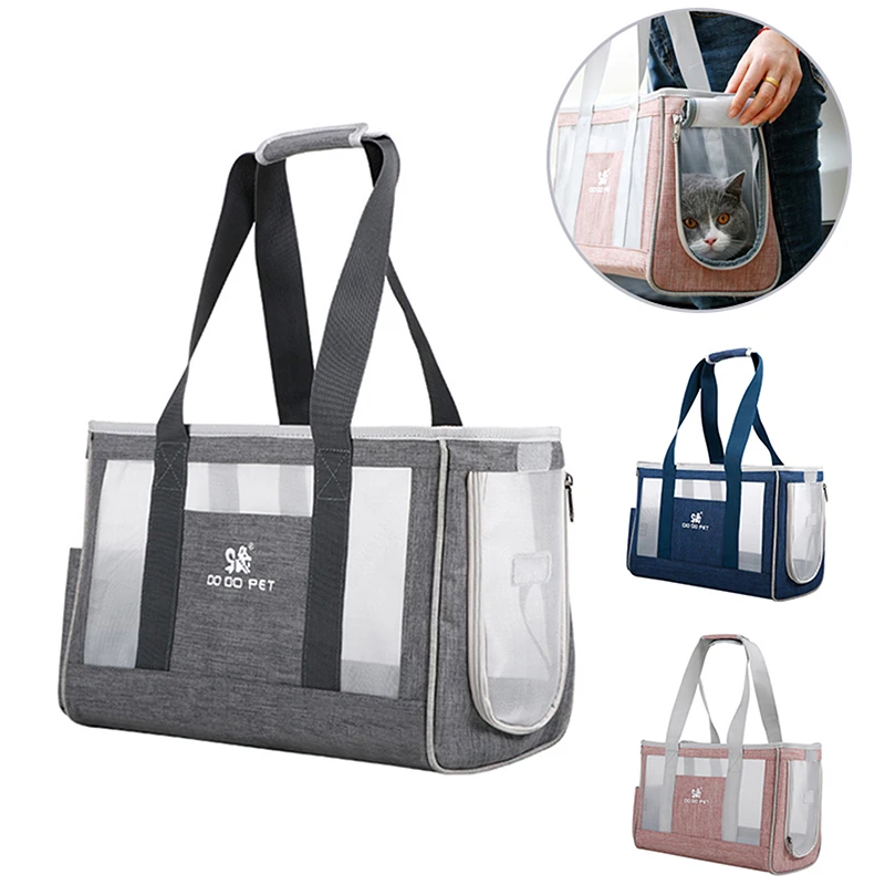 

Breathable Cat Carrier Bag Cats Transporter Bag Portable Puppy Single Shoulder Bags Travel Pet Carrier for Cat Dog Pets Handbag