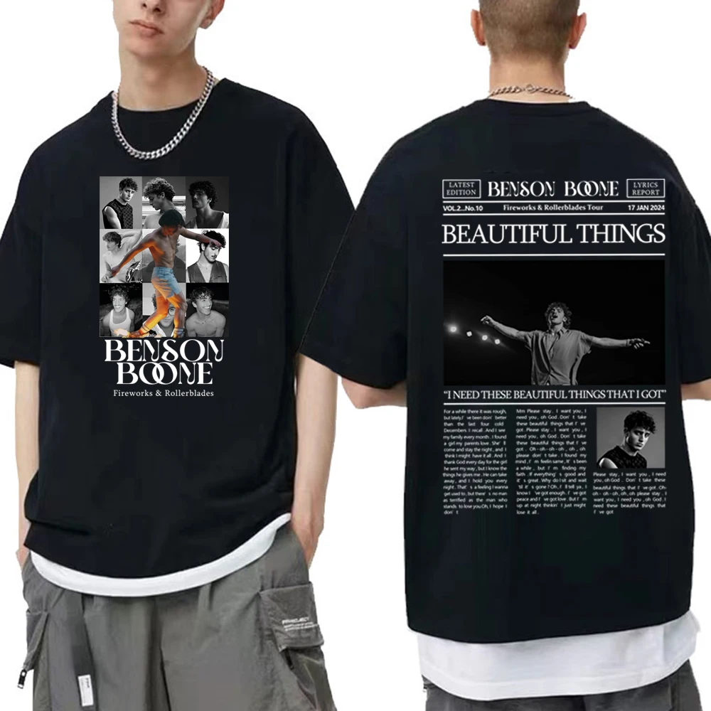 Рубашка Benson Boone Футболки Fireworks &amp Rollerblades Топы