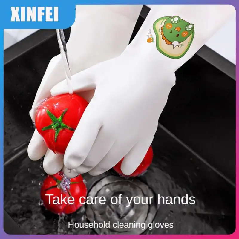 Гладкие/флокирующие перчатки для мытья кухни 33x14 см перчатки для мытья посуды прочные водонепроницаемые перчатки Инструменты для уборки дома для женщин Гладкие/флокирующие перчатки для мытья кухни 33x14 см перчатки для мытья посуды прочные водонепроницаемые перчатки Инструменты для уборки дома для женщин