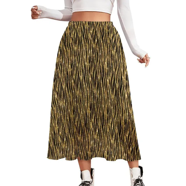 Leopard Tiger Skin Skirt Trendy Spotted 