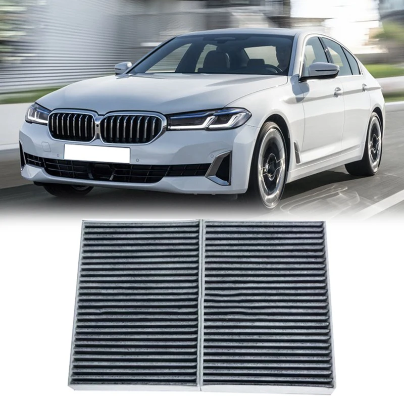 

2 шт. воздушный фильтр в салон автомобиля 64119366403 для BMW 5 6 7 Series G30 G38 G32 G12 фильтр на Впускной отверстие кондиционера