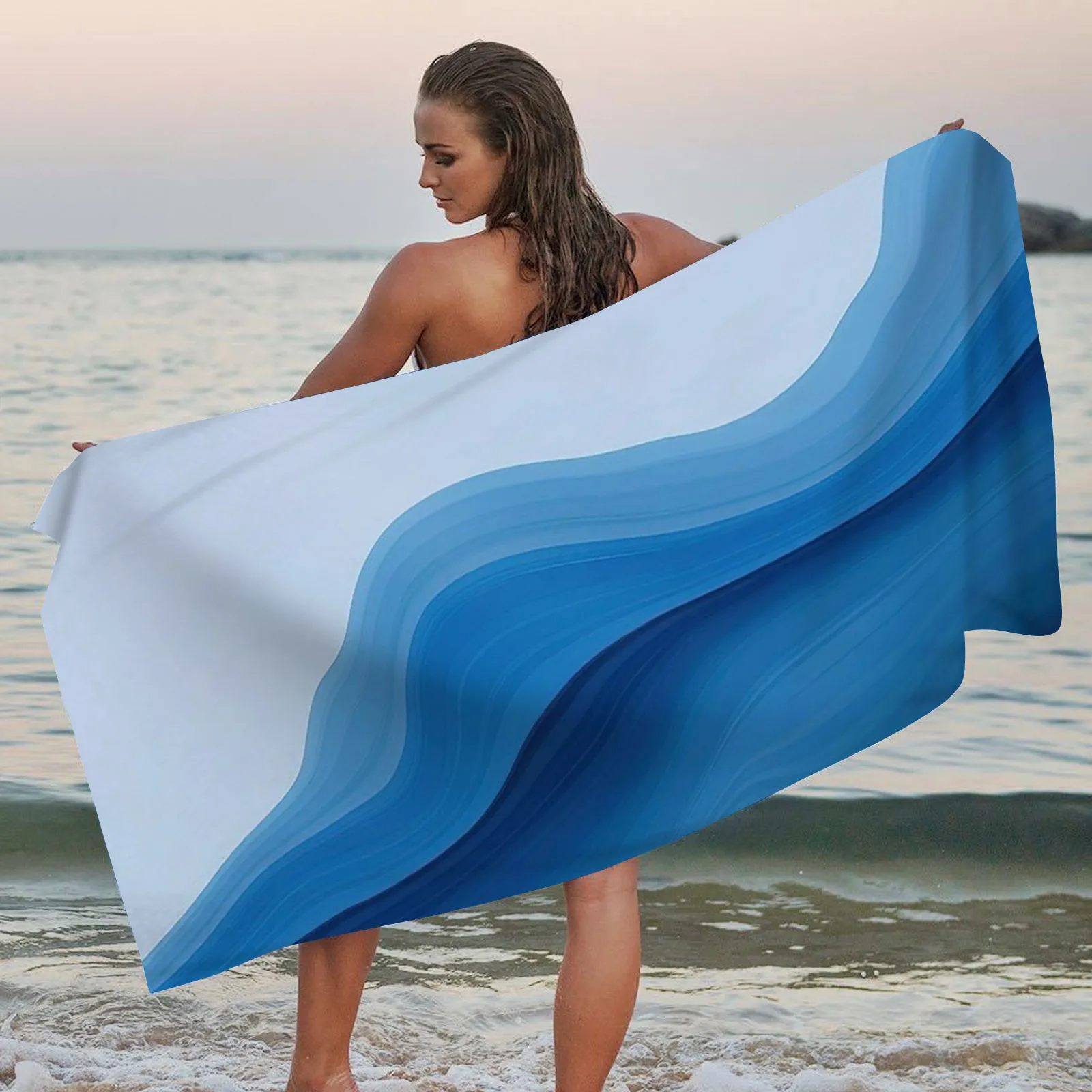 

Microfiber Beach Towel Super Lightweight Camo Bath Towel Sandproof Beach Blanket Multi Purpose Towel Fun Pool Toys for Adults