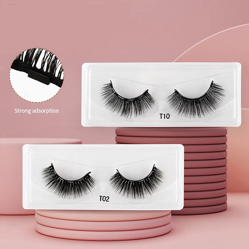 Набор 3D Магнитных накладных ресниц 2 шт. Натуральных густых инструменты для