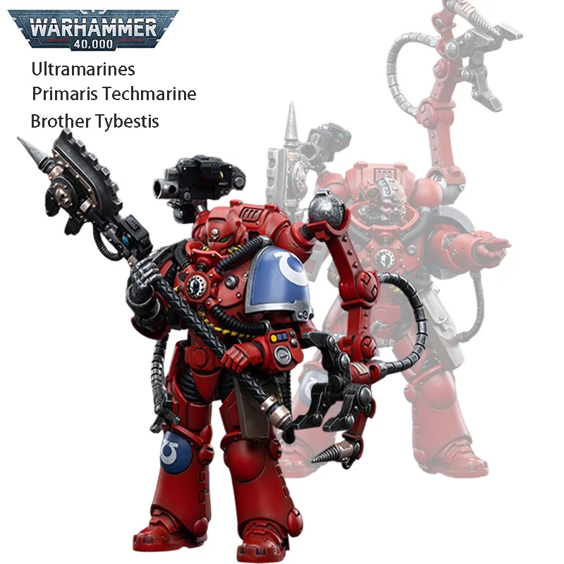 

In Stock JOYTOY Warhammer 40K 1/18 Scale Ultramarines Primaris Techmarine Brother Tybestis PVC Anime Action Figures Model Toy