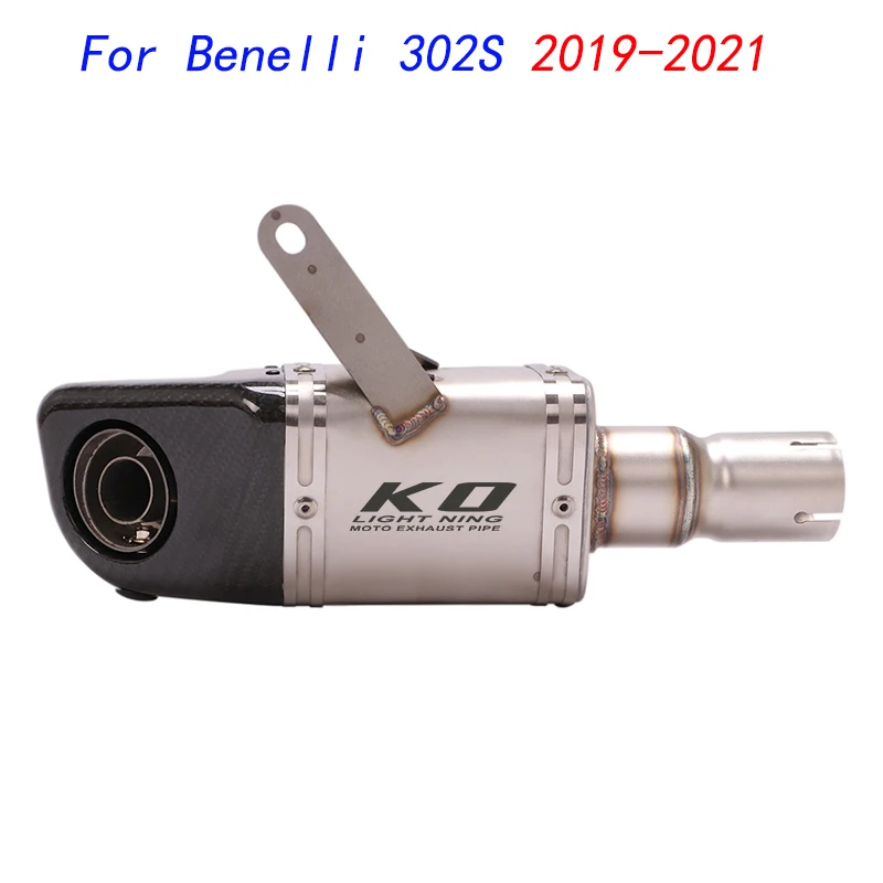 

Escape Motorcycle Middle Link Pipe And Exhaust Muffler Stainless Steel Exhaust System For Benelli 302S 2019-2021