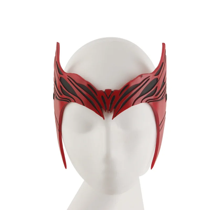 

Wanda Vision Scarlet Witch Headwear Hard Resin Mask Adult Hero Cos Headband Superhero Movie Woman Crown Cosplay Hair Props