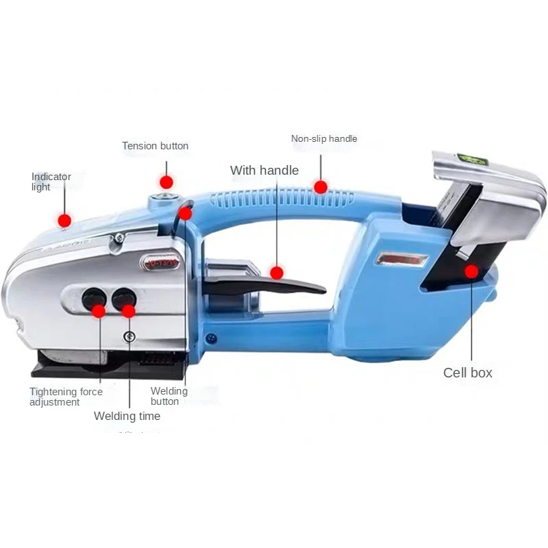 Обвязочный инструмент на батарейках JD13/16 пластиковый для фрикционного