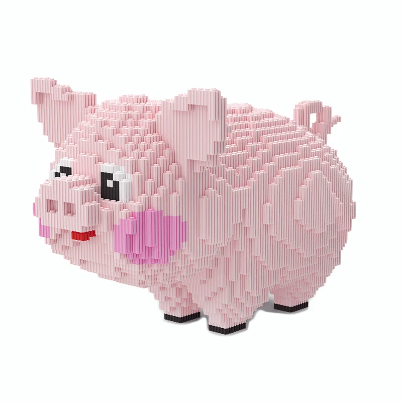 

Большая панда, жираф, 3D модель, кукла из мультфильма аниме, котенок домашней собаки, животное, миниатюрный Собранный бриллиант, игрушка для п...