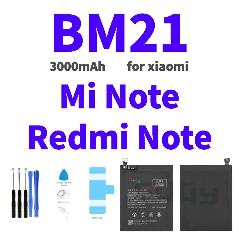 

Аккумулятор BM21 на 3000 мА · ч для телефона xiaomi Mi Note, батарея для Mi Redmi Note, Сменный аккумулятор для Redmi Note, батарея