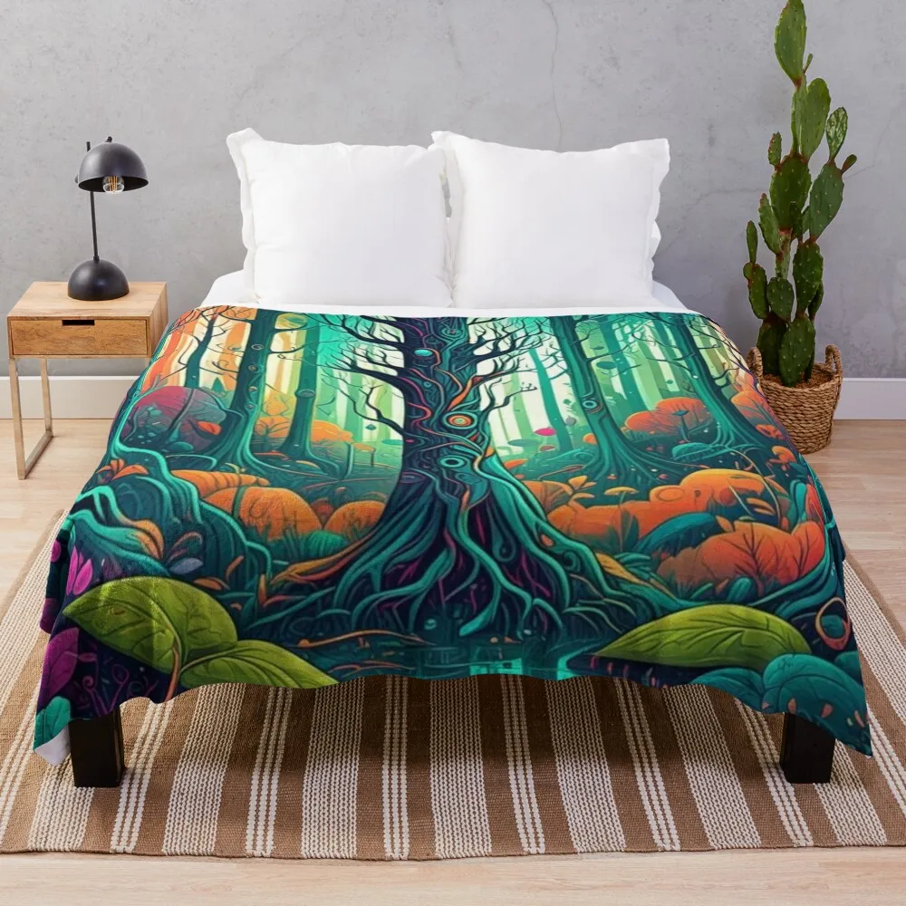 Одеяло с усилением природы красивые гигантские одеяла для дивана
