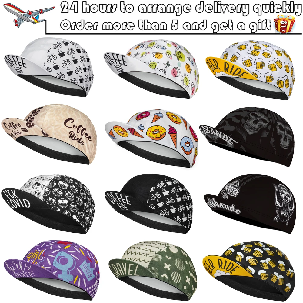 

BEER NEW Outdoor Cycling Caps Bicicleta Wear Hats Breathable Free Size Be Elastic Men And Women 16 Style Arbitrary Choice