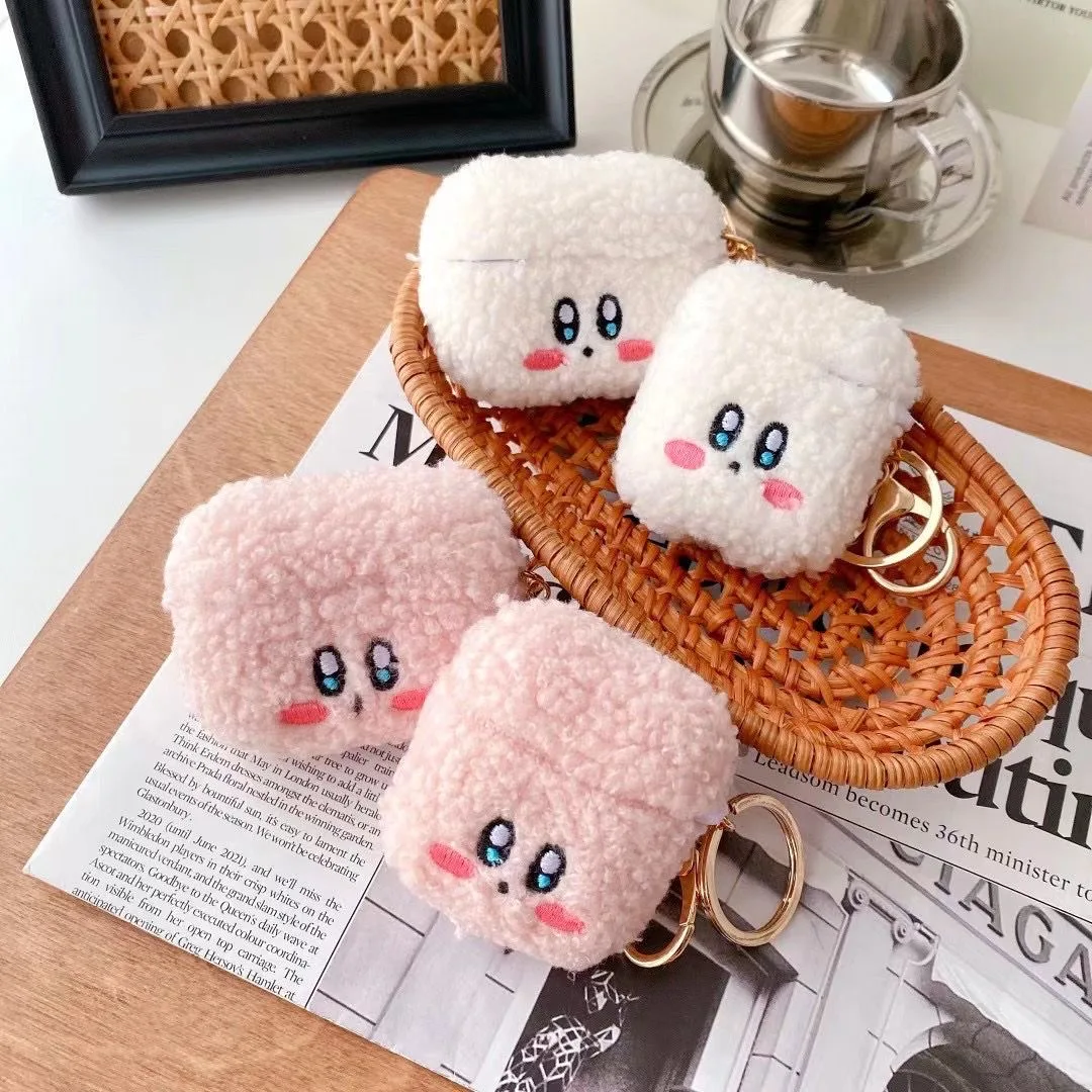 

Cute Kirby Case for Airpods 3 Case Airpods pro 2 1 Autumn And Winter Plush Wireless Bluetooth Earphone Protective Cover
