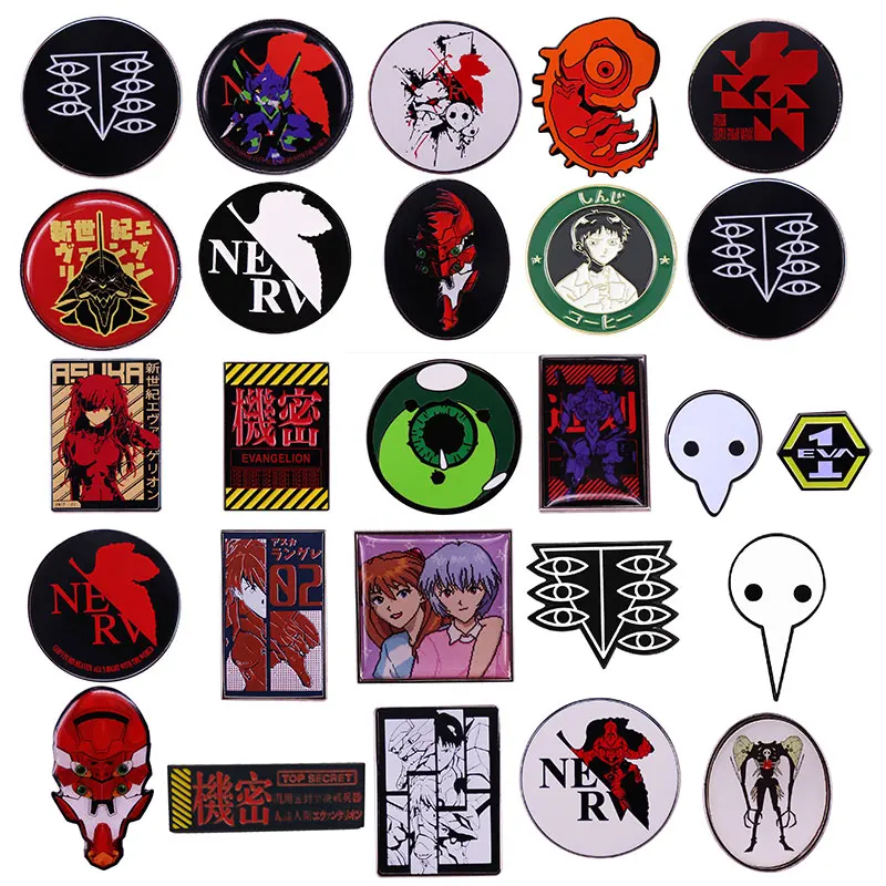 

Evangelion Berserk First Machine EVA-01 Anime Lapel Pins Backpack Jeans Enamel Brooch Women Fashion Jewelry Gifts Cartoon Badges