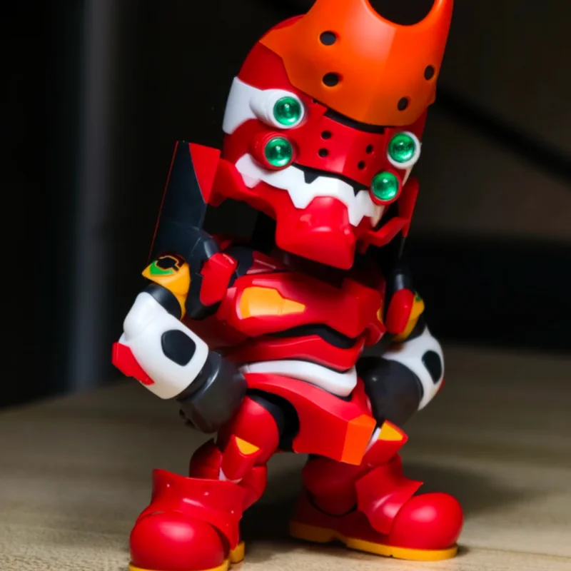 Фото Оригинальные сборные подвижные фигурки Yolopark Soskill Neon Genesis Q Edition, настольные украшения, модели ручной работы, праздничные подарки №3