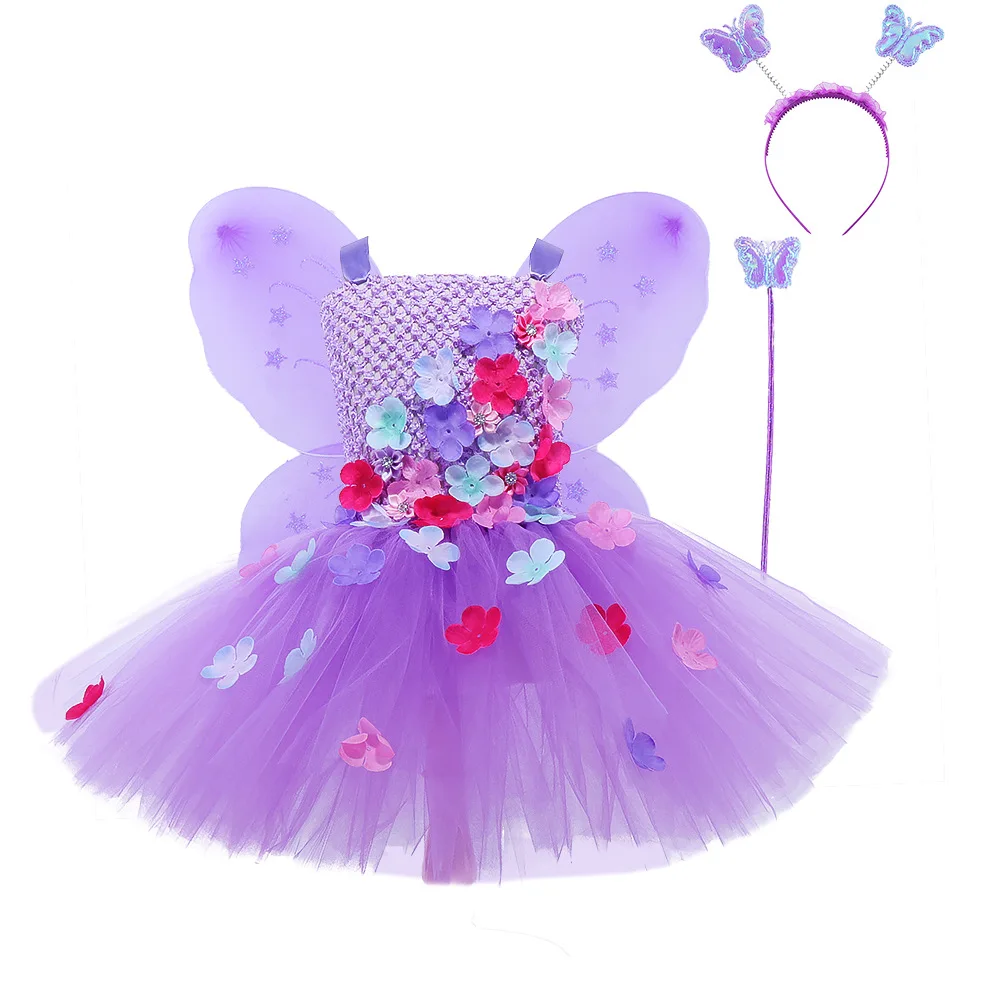 

Halloween Girls Skirts Fairy Dress Butterfly Costume Isabella Cosplay Princess Kids Dresses Ball Gown For Children Birthday Tutu