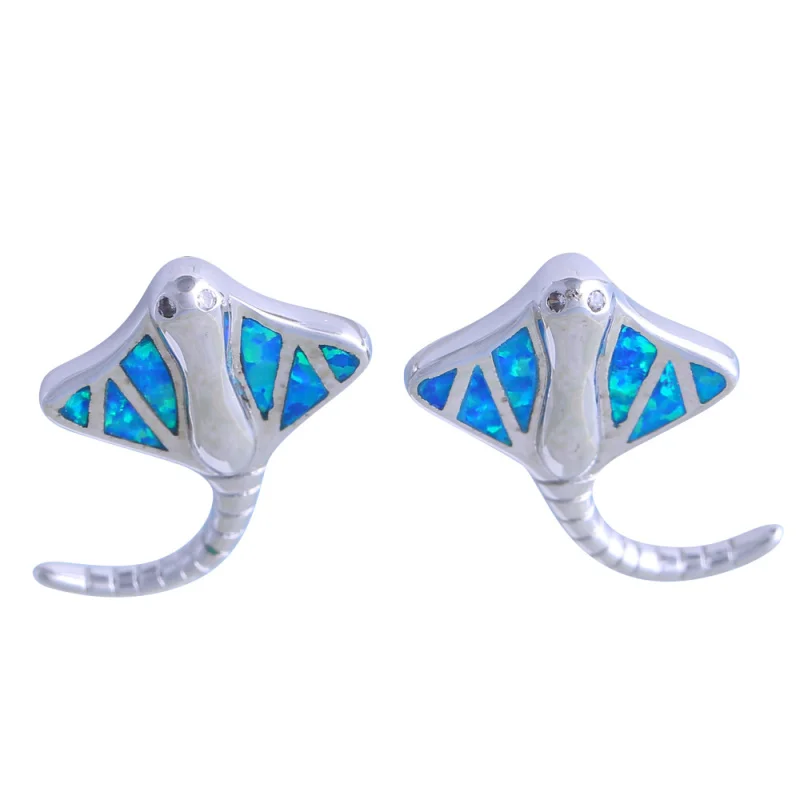 JLE434 новый дизайн настоящие синтетические белые огненные опаловые посеребренные