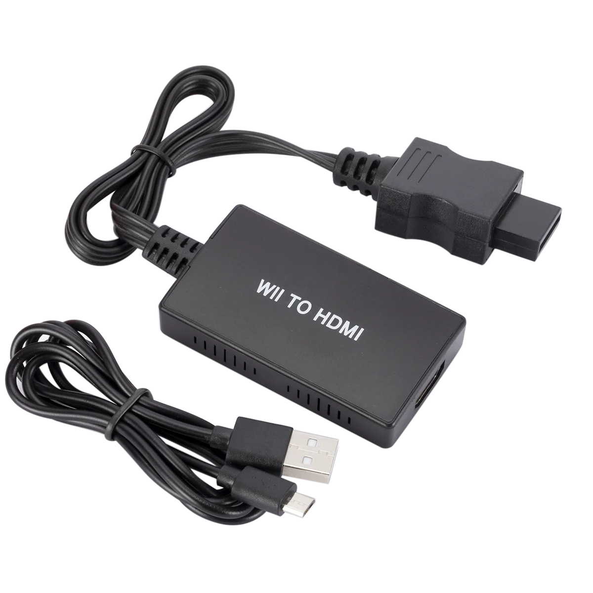 

Black HD 720P/1080P WII to HDMI-Compatibility Converter With Cable And With 3.5MM Jack Audio For HDTV Monitor Display Projector